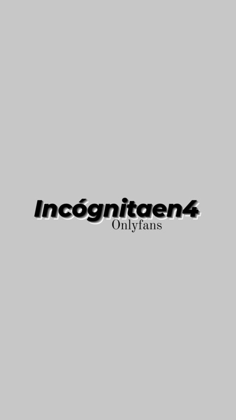 Incógnita @incognitaen4 cover picture