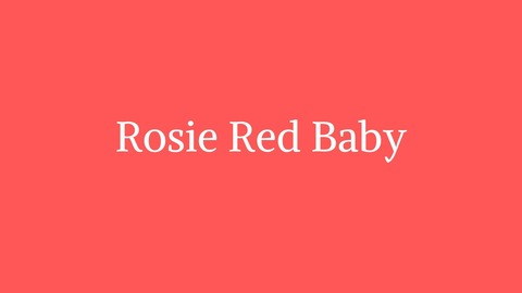 Rosie Red Anderson @rosieredbaby cover picture