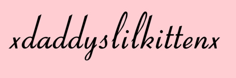 Daddy’s lil kitten ✨ @xdaddyslilkittenx cover picture