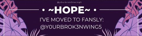 𝐇𝐨𝐩𝐞 ♡ @y0urbrok3nwing5 cover picture